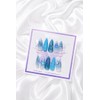 Ocean Drop Handmade Nail Tips - Short Almond / 오션