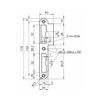 Premium Quality M4TEC ZB7 Gloss Stainless Steel Strike Locking Door