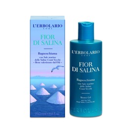 L'Erbolario Fior Di Salina Shower Gel - Foamy Gel Similar To Seafoam - Full Of Marine, Aromatic And Citrus Notes - Leaves The Skin Feeling Fresh And Soft - Paraben Free - Long Lasting - 8.4 Oz