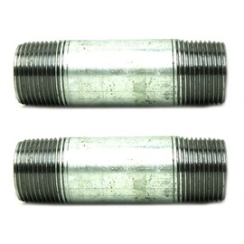 MaxLLTo Replacement 1 Inch x 3-1/2 Inch Galvanized Steel Nipple for Primex 83161 (2-Pack)