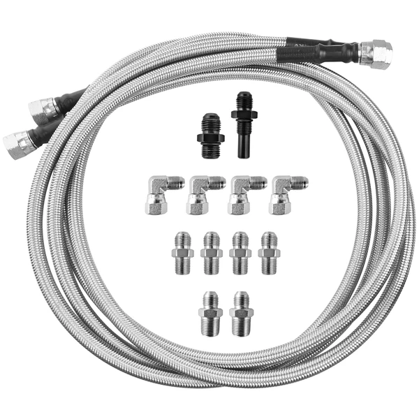 MuHize Transmission Cooling Hose - Upgraded 70 Inch SS Braided