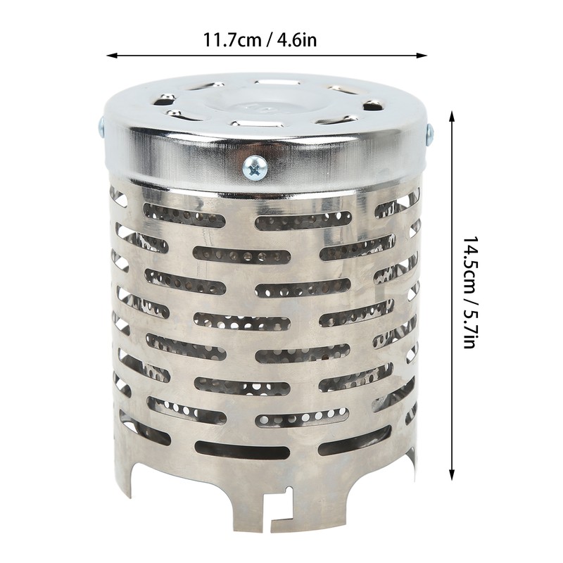 Camping Mini Heater Cover Portable Stainless Steel Camping Tent Heating