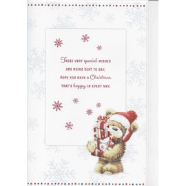 Husband Extra Large Christmas Card - 'to My Very Special Husband Merry Xmas' Extra Large 8 Page Design.