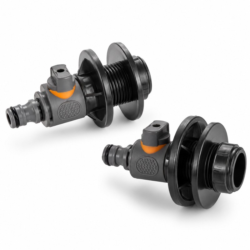 Rain Barrel Spigot Connector Kit for Water Storage – 2PCS
