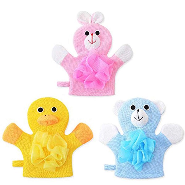 Bath and Shower Loofah Sponge for Kids,Non-Toxic,Skin-Friendly Soft Terry Cloth