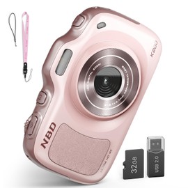 NBD 64 Megapixel 4K Digital 16x Zoom, 4.2 oz (120 g), Ultra Lightweight, Digital Camera, 2.8 inch IPS 16 Filter, Large Capacity 256 GB, Vlog Camera, For Beginners (Pink)
