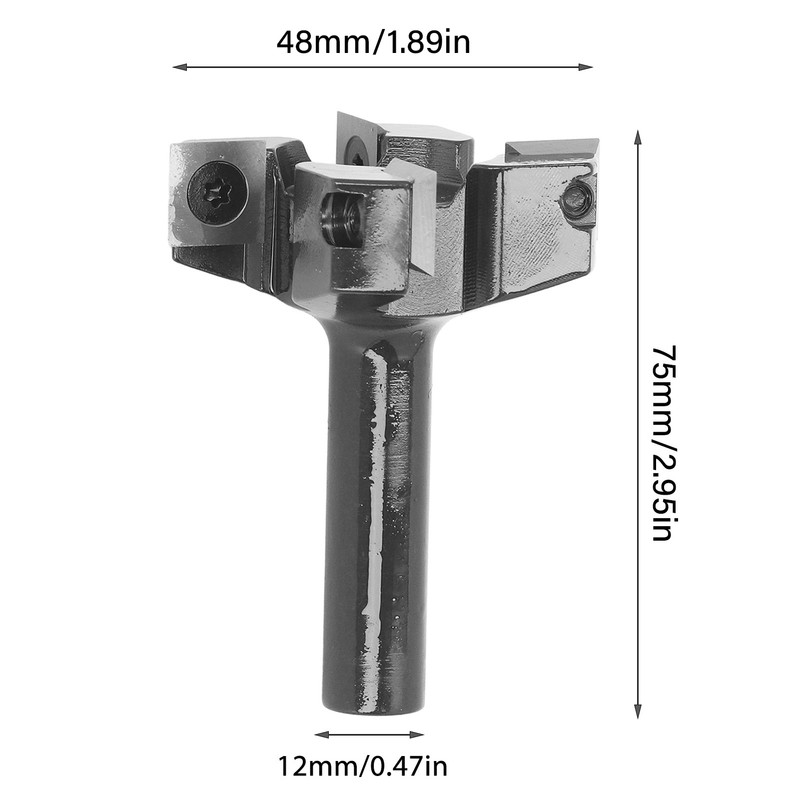 Spoilboard Surfacing Router Bit 4 Wing 2 Inch Insert Slab