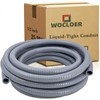 Liquid-Tight Conduit - 1-1/2 inch 25 Foot PVC Flexible Non