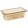 Rubbermaid 1/3 100mm 3.8L Gastronorm GN Food Pan - Amber