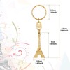 Fumete 80 Pieces Eiffel Tower Keyring Retro French Souvenirs Keychain