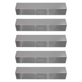 5-Pack BBQ Grill Heat Shield Plate Tent Replacement Parts for Aussie 6703C8FKK1 - Compatible Barbeque Stainless Steel Flame Tamer, Guard, Deflector, Flavorizer Bar, Vaporizer Bar, Burner Cover 15"