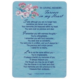 Memorial Graveside Card - In Loving Memory Forever in my Heart