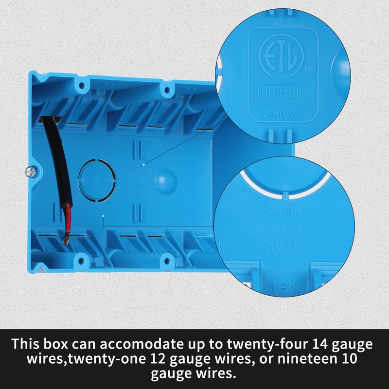 XIUTE 3 Gang Electrical Box,49 Cubic Inch Adjustable Boxes,Three Gang