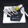 Hollow Hole Punch Tool, POWERTOOL 5PCS Hollow Puncher Belt Hole