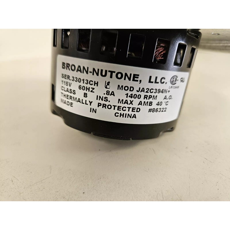 Nutone QT 100/110/QT9093 motor assembly for replacement of existing bathroom