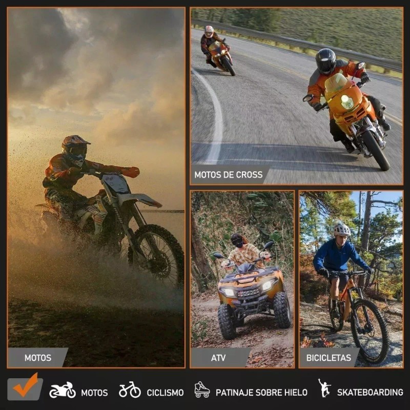 ILIKEORIENTILIKEORIENT Guantes Impermeables Y Térmicos Con Protecciones Motociclism