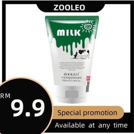 Milk Amino Acid Facial Cleanser Mild Whitening Moisturizing cleanser face wash Student Male Women Cleansing Pores  Oil Control Improvement