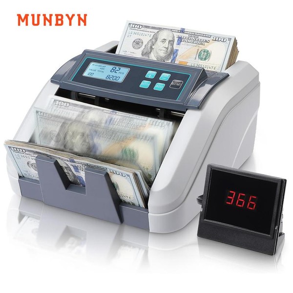 【MUNBYN IMC51 Money Counter Machine Count Value】Add+Batch/Add+ Value Mode Bill