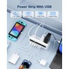 10-in-1 USB C Power Strip, 4 Outlets Power Strip with