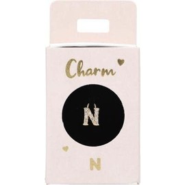 Depesche Letter N Charm Gold Plated Pendant Necklace Bracelet Earrings Small Gift 11834-014, Metal, No Gemstone