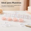 Tarros de Viaje Plástico Transparentes 100pcs, Envases Mini, Frascos y