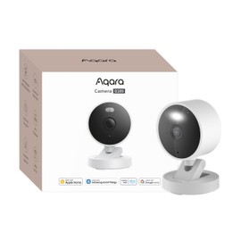 Aqara G100, 2K Security Camera for Indoor and Outdoor Use, HomeKit Secure Video, 2-Way Audio, Headlight Colour/IR Night Vision, AI Detection, 140° Field of View, HomeKit, Alexa, Google, IFTTT, White