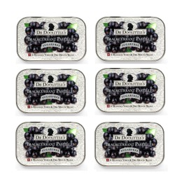 Dr. Doolittle’s Sugar Free Soft Fruit Pastilles for Voice and Throat, Blackcurrant Flavor, 2.12 Ounce Tin, Approximately 25 Count Package, 6 Pack