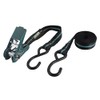 wolfcraft 3442000 Ratschen-Bandspanner mit Haken, 4 m