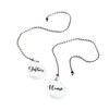 Sentiments Ceiling Fan Pull Chains with Reverse Sides - White