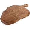 GoCraft Wooden Cutting Board with Handle | Mango Wood Leaf