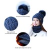 Generic Women's Winter Hat Scarf Set, Warm Soft Inner Lining