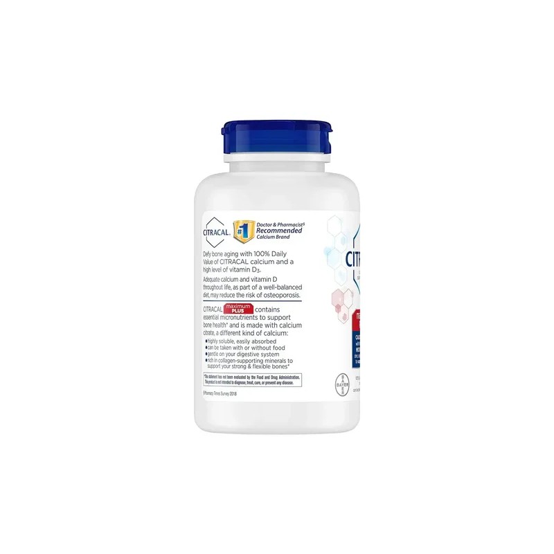 Citracal Maximum Plus Citrato de Calcio + Vitamina D3 180