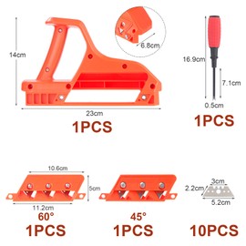 Moendergo 45°/60° Edge Planer for Plasterboard, Plasterboard, Hand Planer, Drywall Edge Chamfer Woodworking Tool for Plasterboard, Cork Board, Acoustic Panels