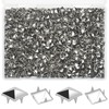 DSYIL 1200 PCS Silver Studs Bulk - 10mm Square Studs