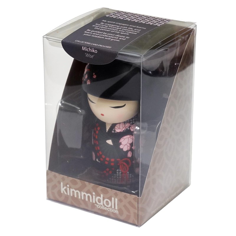 Kimmidoll TGKFL150 Kokeshi MICHIKO Doll, Height 4.3 inches (11 cm)