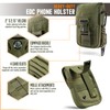 WYNEX Tactical Molle Phone Pouch with Compass Buckle, Tactical Phone