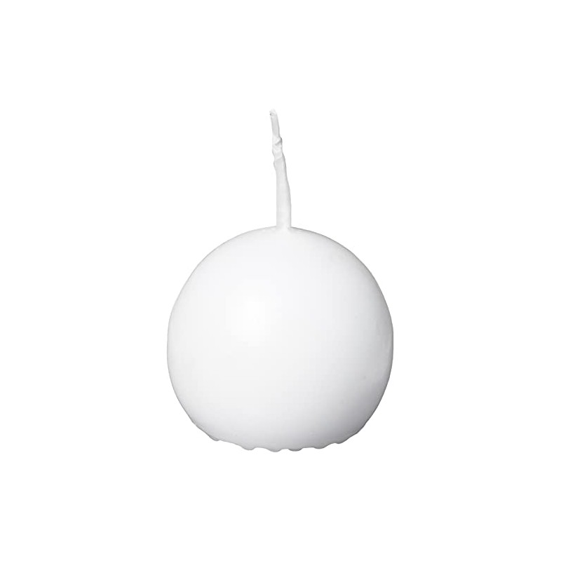 Biedermann 12 Small Ball Candles, White