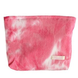 Makeup Bag for Women, Corduroy Toiletry Bag, Pouch Travel Make up Bags Cosmetic Bags Organiser for Women Girls, Pink & White