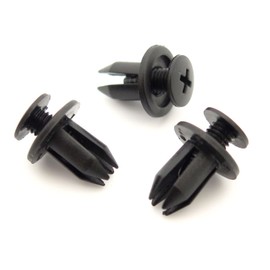 VVO Fasteners- Black Plastic Front Wheel Arch Lining & Mudguard Clips for Subaru Impreza, (Pack of 10)