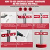 SakerPlus Cabinet Hardware Jig,Adjustable Cabinet Handle Template Tool for Knobs,Handles