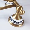 Swivel Towel Rack for Bathroom, Antique Bronze Folding 4 Arms