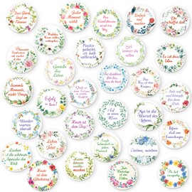 MORCART Pack of 30 Magnets, Magnets for Magnetic Board, Funny Fridge Magnets, Strong Decorative Fridge, Whiteboard, Notice Board, Kitchen, Children and Adults Gift (Flower)