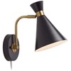 Venice Mid Century Modern Adjustable Wall Lamp Matte Black Antique