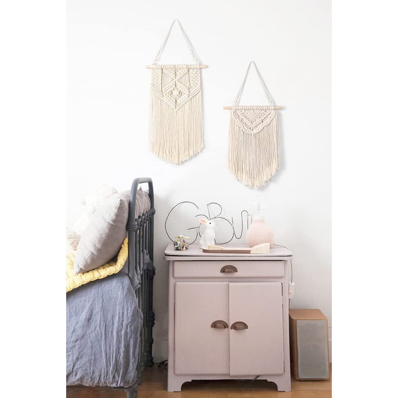 tapices de macramé para colgar en la pared, para decoración