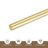 QUARKZMAN Brass Rods 1/4 Inch x 14 Inch Brass Solid