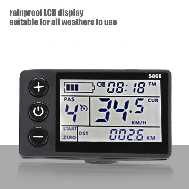 Brushless Controller, Plastic + LCD + Metal Rainproof Durable Silent