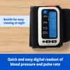 Medline Bluetooth Blood Pressure Monitor, Attached Universal Upper Arm Cuff,