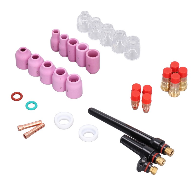 TIG Welding Torch Accessories Glass Cups Gas Lens Chuck Alumina