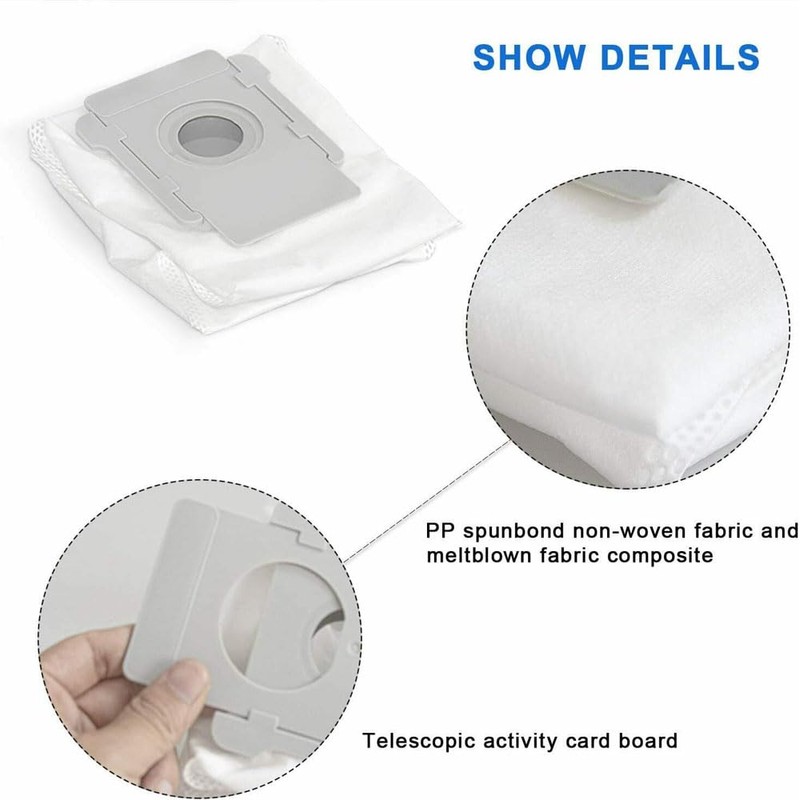 12 Pack Replacement Vacuum Bags, Compatible with iRobot Roomba i7,