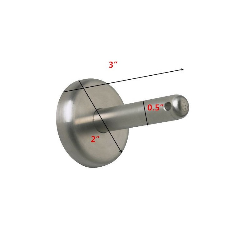 Dignitet Stainless Steel Support/Corner Fixture for Curtain Wire Pack of